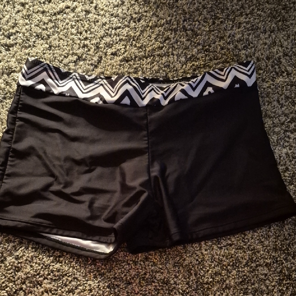 Black and White Women's Shorts